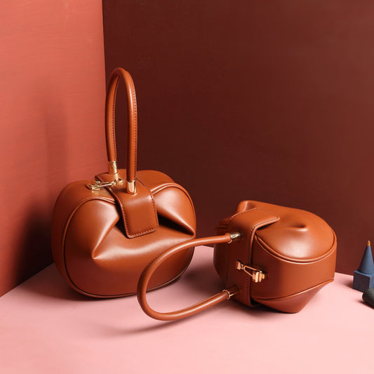 Leather Dumplings Handbag