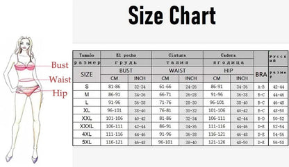 size chart  of 2025 Women’s Push‑Up High‑Waist Bikini Set